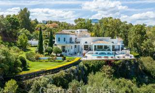 Magnifieke, Mediterrane luxevilla te koop met panoramisch zeezicht in La Quinta, Benahavis - Marbella 53136 