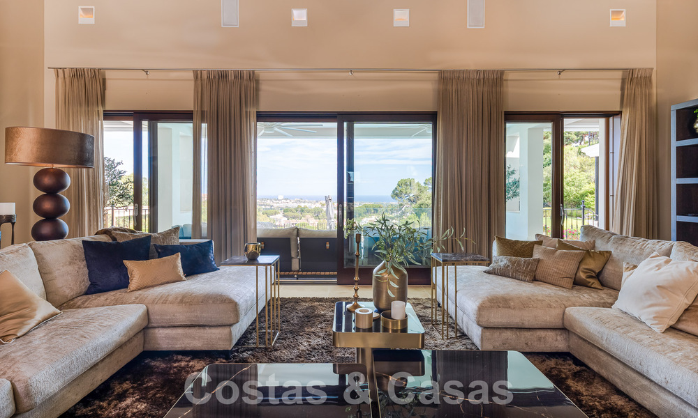 Magnifieke, Mediterrane luxevilla te koop met panoramisch zeezicht in La Quinta, Benahavis - Marbella 53147