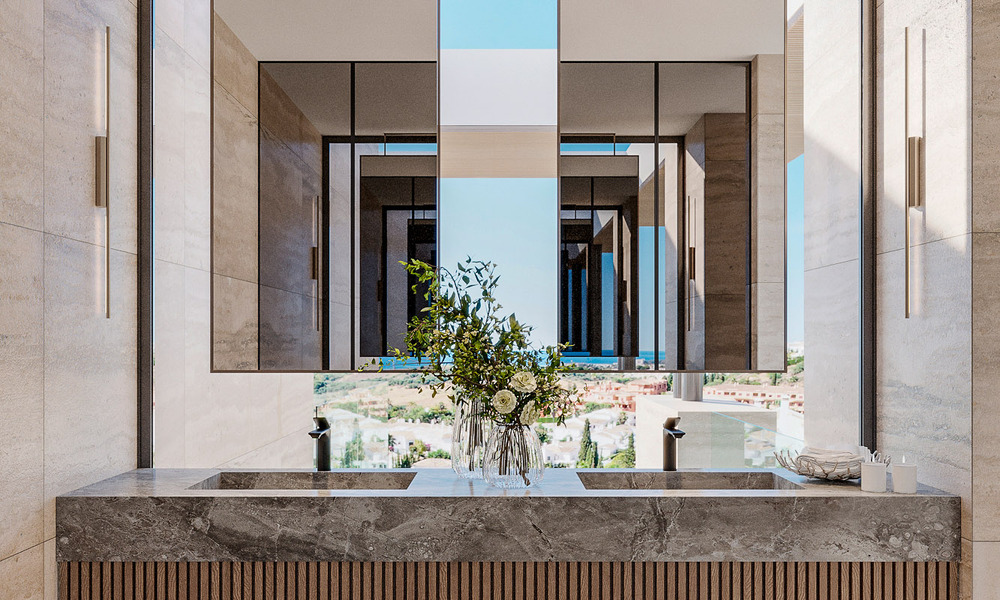 Nieuwe, ultra-luxueuze designervilla te koop in bevoorrechte urbanisatie op een steenworp van de golfbanen in Marbella - Benahavis 54643