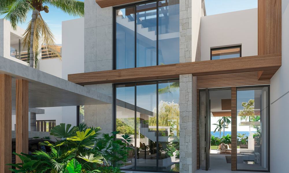 Nieuw project! Ultramoderne luxevilla´s te koop met een Balinees exterieurdesign, op frontlinie strand nabij San Pedro, Marbella 53403