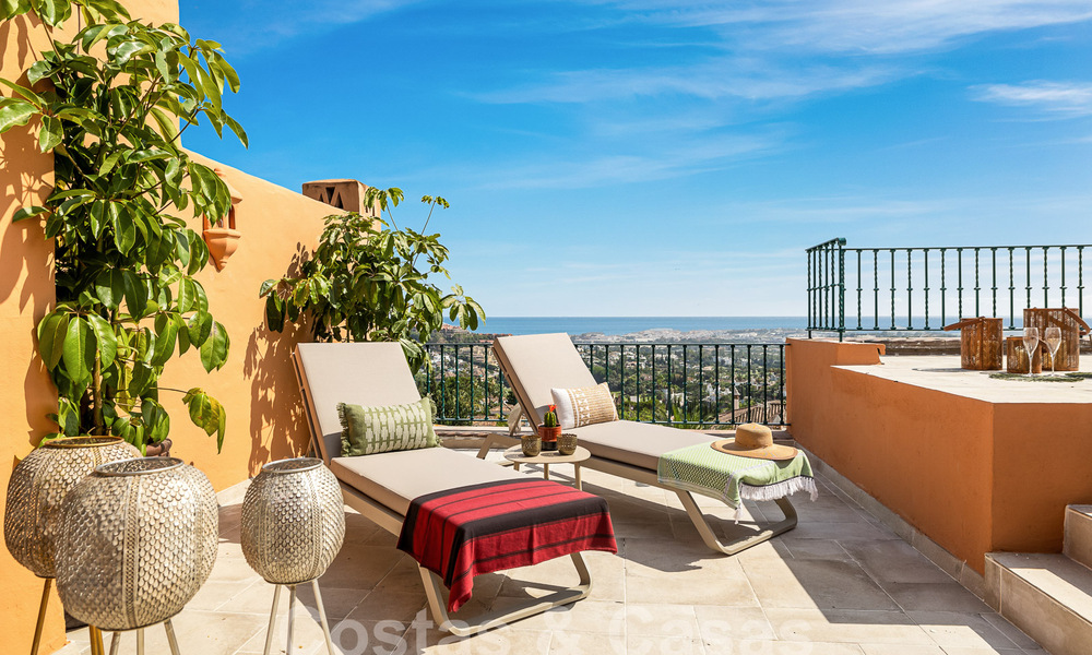 Luxueus duplex penthouse met adembenemend zeezicht te koop in de golfvallei van Nueva Andalucia, Marbella 54634