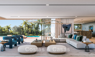 Exclusief project met 5 avant-garde designervilla’s te koop met panoramisch zeezicht in Cascada de Camojan, Marbella 54046 