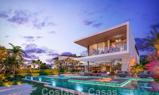 Exclusief project met 5 avant-garde designervilla’s te koop met panoramisch zeezicht in Cascada de Camojan, Marbella 58232 