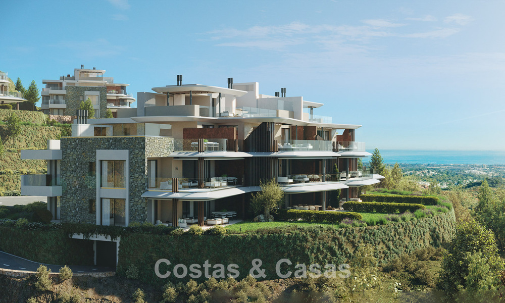 Luxueuze appartementen met innovatief ontwerp te koop in een groot natuur- en golfresort in Marbella - Benahavis 54741