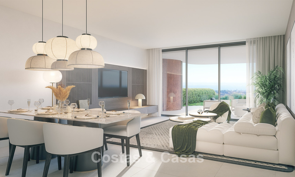 Nieuw op de markt! Luxueuze appartementen met innovatief ontwerp te koop in een groot natuur- en golfresort in Marbella - Benahavis 54760