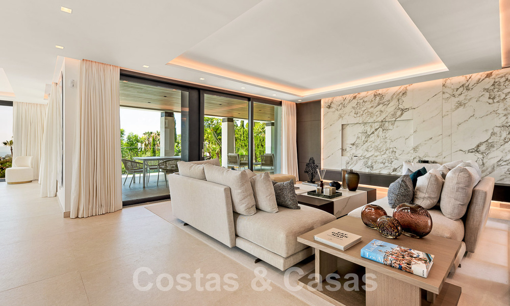 Nieuwe, modernistische designervilla te koop met uitzicht op de golfbaan in een golfresort, Marbella - Benahavis 55489