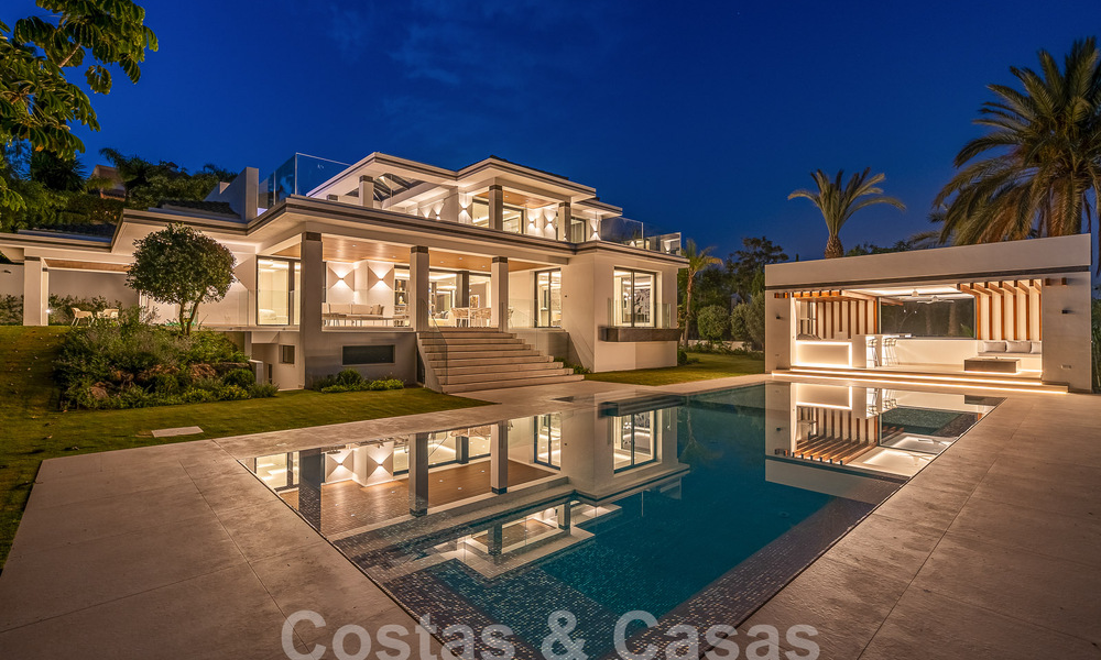 Nieuwe, modernistische designervilla te koop met uitzicht op de golfbaan in een golfresort, Marbella - Benahavis 55547