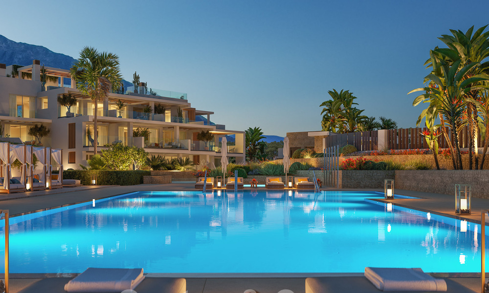 Nieuw op de markt! Luxueuze appartementen te koop in een exclusief, duurzaam complex op de Golden Mile van Marbella 55972