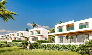 Nieuwe, moderne luxevilla’s te koop op eerstelijnsgolf met zeezicht dichtbij alle voorzieningen in Estepona stad 55727 