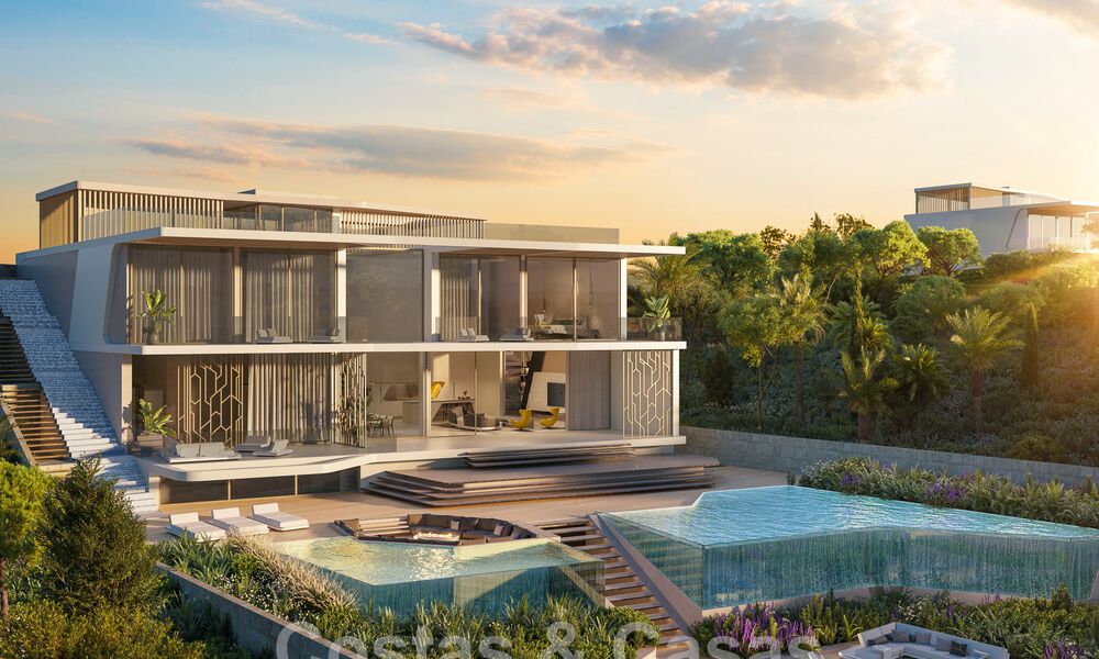 Nieuwe, architectonische luxevilla’s te koop geïnspireerd door Lamborghini i/e gated resort i/d heuvels van Marbella - Benahavis 55910