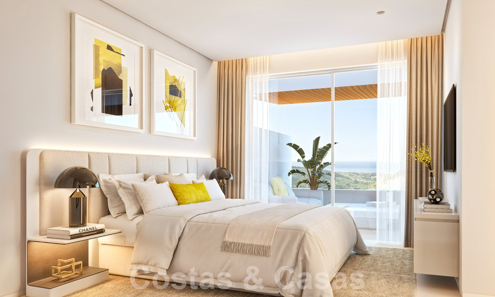 Moderne, eigentijdse luxe nieuwbouwappartementen met zeezicht te koop, op korte rijafstand van Marbella stad 55396