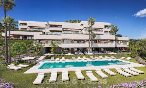 Moderne, eigentijdse luxe nieuwbouwappartementen met zeezicht te koop, op korte rijafstand van Marbella stad 55397