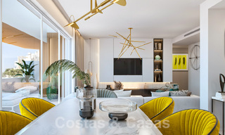 Moderne, eigentijdse luxe nieuwbouwappartementen met zeezicht te koop, op korte rijafstand van Marbella stad 55399 