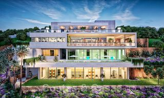 Moderne, eigentijdse luxe nieuwbouwappartementen met zeezicht te koop, op korte rijafstand van Marbella stad 55403 