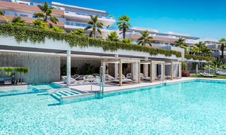 Nieuwe passiefbouw appartementen in een 5-sterren boutique resort te koop in Marbella met schitterend zeezicht en privézwembad 55405 