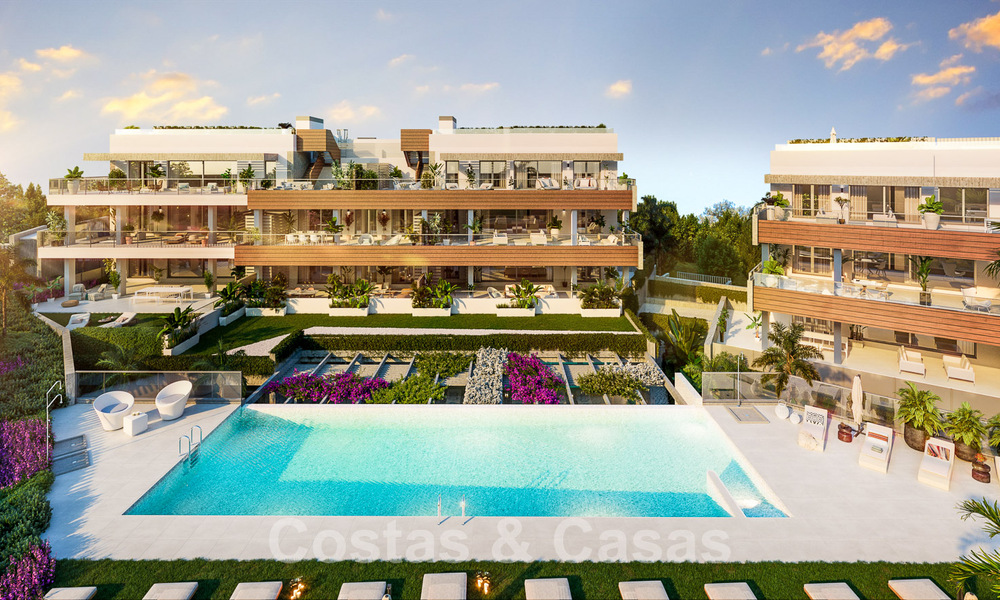 Nieuwe moderne appartementen in een 5-sterren boutique resort te koop in Marbella met prachtig uitzicht op zee 55406