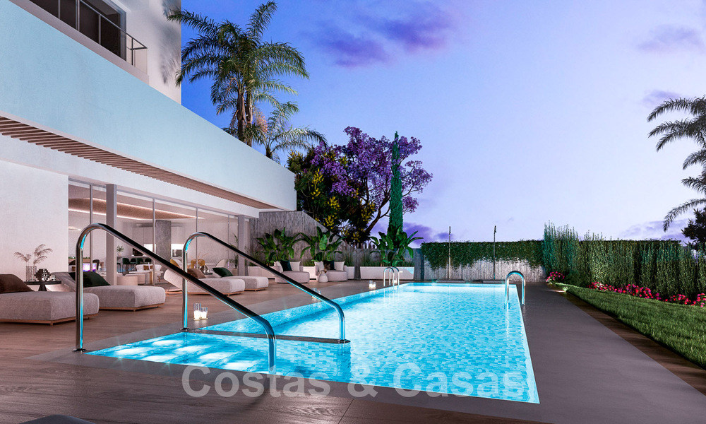 Nieuwe passiefbouw appartementen in een 5-sterren boutique resort te koop in Marbella met schitterend zeezicht en privézwembad 55413