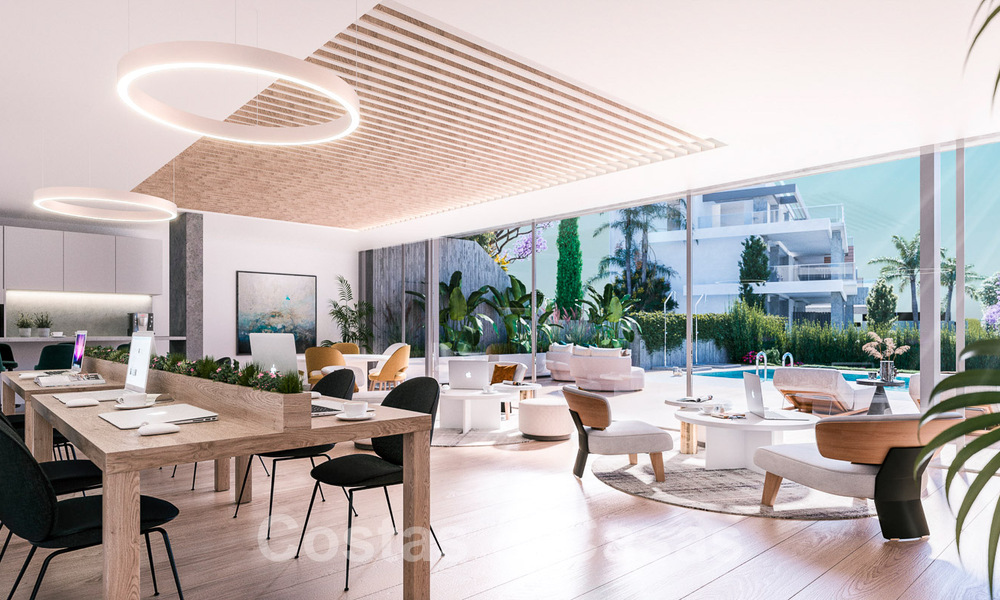 Nieuwe passiefbouw appartementen in een 5-sterren boutique resort te koop in Marbella met schitterend zeezicht en privézwembad 55414