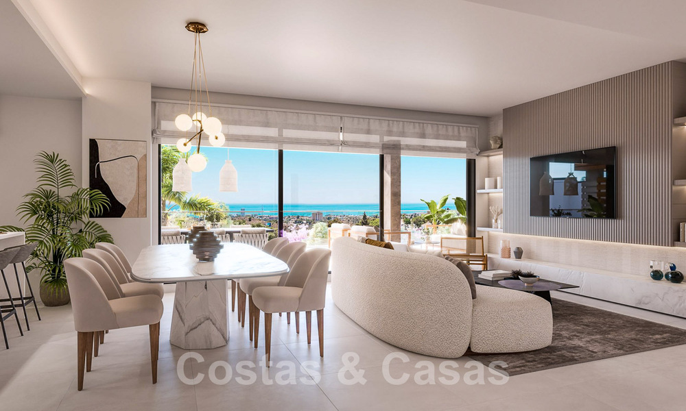 Nieuwe passiefbouw appartementen in een 5-sterren boutique resort te koop in Marbella met schitterend zeezicht en privézwembad 55428