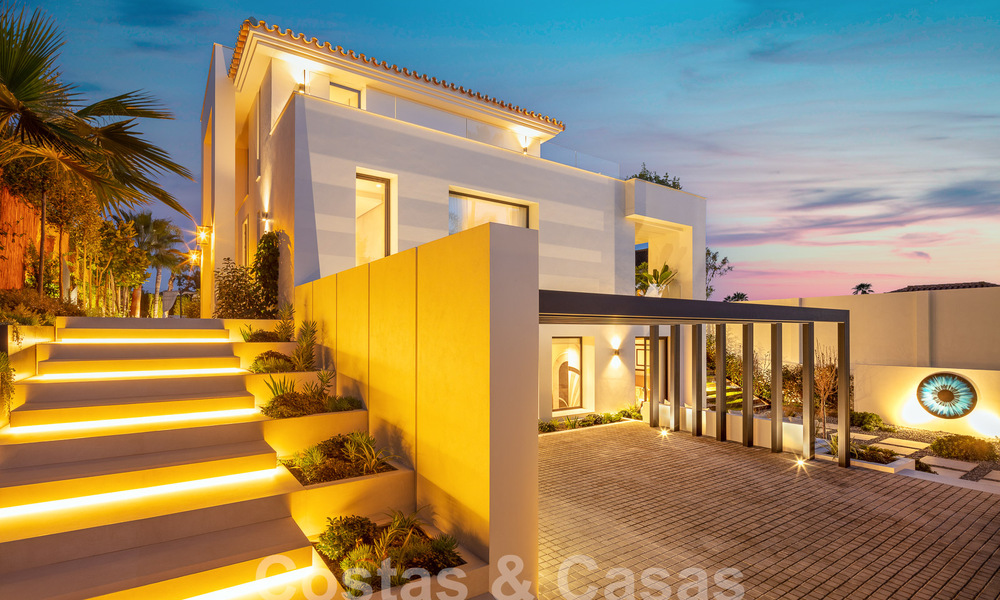 Eersteklas gerenoveerde villa in moderne stijl te koop in het hartje van Nueva Andalucia’ golfvallei, Marbella 56041