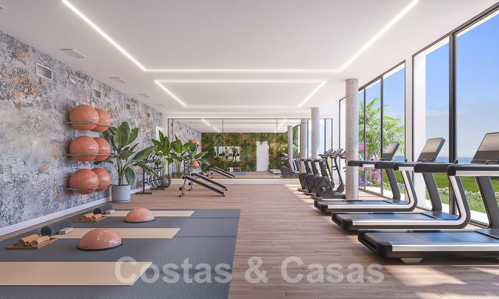 Nieuwbouwproject bestaande uit rijwoningen te koop, op een steenworp van de Golf Club in Mijas Costa, Costa del Sol 55617