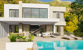 Energie efficiënte luxevilla op plan te koop met panoramisch uitzicht op zee in Mijas, Costa del Sol 56244 