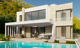 Energie efficiënte luxevilla op plan te koop met panoramisch uitzicht op zee in Mijas, Costa del Sol 56245 