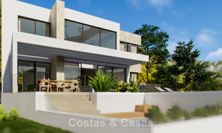 Energie efficiënte luxevilla op plan te koop met panoramisch uitzicht op zee in Mijas, Costa del Sol 56246 