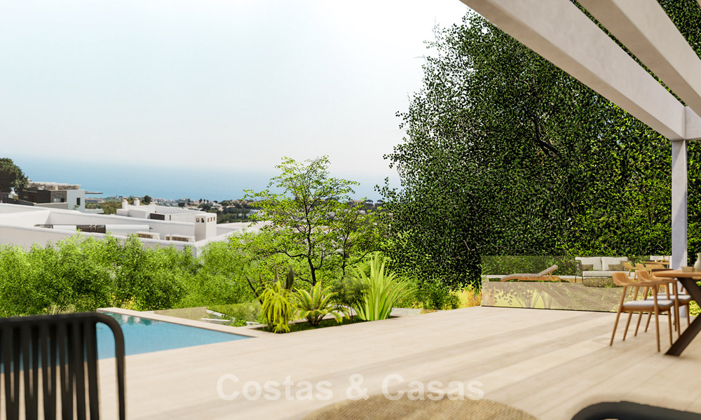 Energie efficiënte luxevilla op plan te koop met panoramisch uitzicht op zee in Mijas, Costa del Sol 56250