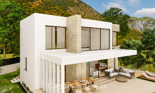 Energie efficiënte luxevilla op plan te koop met panoramisch uitzicht op zee in Mijas, Costa del Sol 56251 