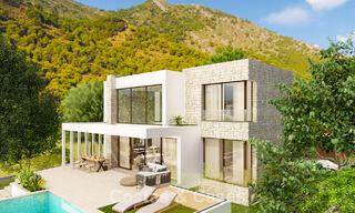 Energie efficiënte luxevilla op plan te koop met panoramisch uitzicht op zee in Mijas, Costa del Sol 56252 