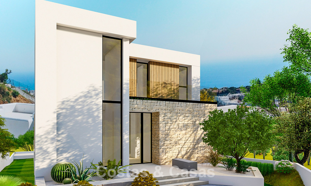 Duurzame luxe villa te koop met prachtig zeezicht in Mijas, Costa del Sol 56259