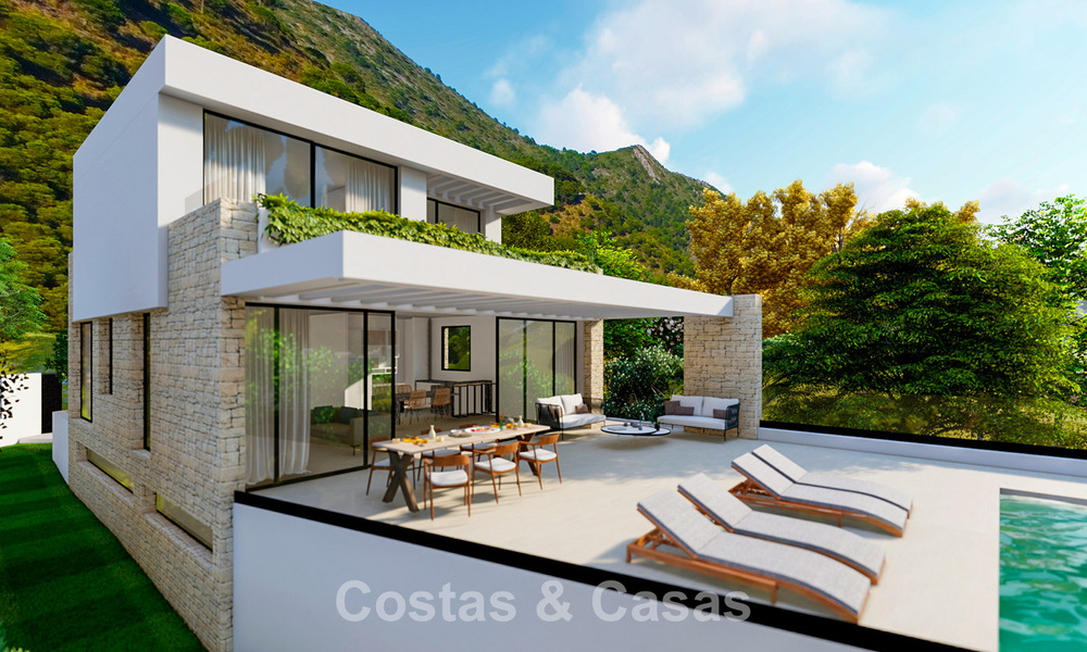 Duurzame luxe villa te koop met prachtig zeezicht in Mijas, Costa del Sol 56260