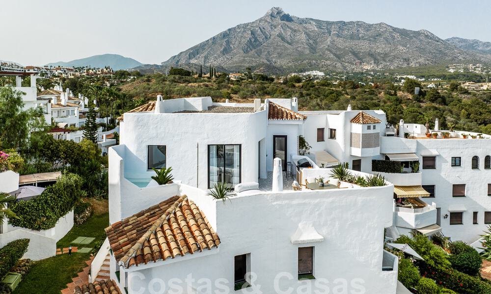 Hoogwaardig gerenoveerd luxepenthouse te koop in Scandinavische stijl, met ruim terras, op de Golden Mile van Marbella 56827