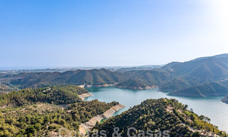 Spaanse luxevilla te koop met panoramisch zeezicht in een gated community in de heuvels van Marbella 57341 