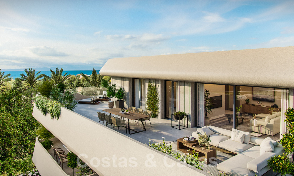 Nieuw, innovatief project met luxe appartementen te koop op loopafstand van alle voorzieningen, het centrum en het strand van San Pedro in Marbella 56841