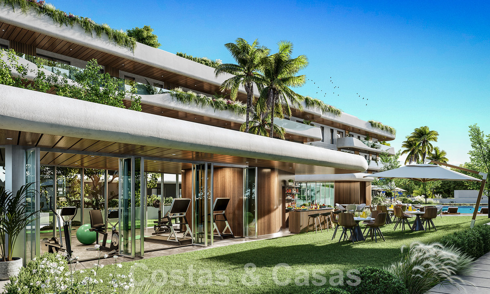 Nieuw, innovatief project met luxe appartementen te koop op loopafstand van alle voorzieningen, het centrum en het strand van San Pedro in Marbella 56844