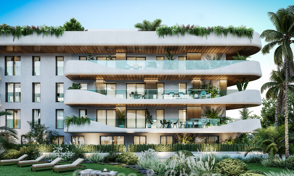 Nieuw, innovatief project met luxe appartementen te koop op loopafstand van alle voorzieningen, het centrum en het strand van San Pedro in Marbella 56845