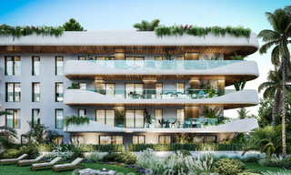 Nieuw, innovatief project met luxe appartementen te koop op loopafstand van alle voorzieningen, het centrum en het strand van San Pedro in Marbella 56845 