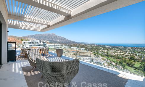 Eersteklas penthouse te koop met privézwembad en panoramisch zeezicht in de heuvels van Marbella - Benahavis 58443
