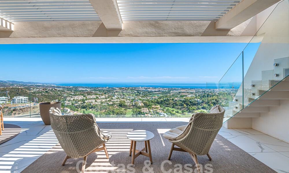 Eersteklas penthouse te koop met privézwembad en panoramisch zeezicht in de heuvels van Marbella - Benahavis 58464