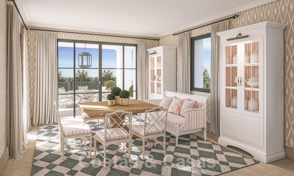 Nieuwe, Mediterrane luxevilla te koop met panoramisch golf- en zeezicht in een 5-sterren golfresort aan de Costa del Sol 57781