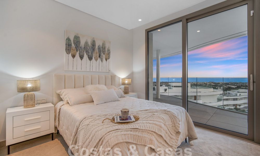 Eersteklas, luxe appartement te koop met schitterend uitzicht op zee, golf en berglandschap in Marbella - Benahavis 58427