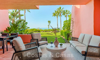 Tuinappartement te koop met open zeezicht in een iconisch strandcomplex op de New Golden Mile tussen San Pedro en Estepona 57934 