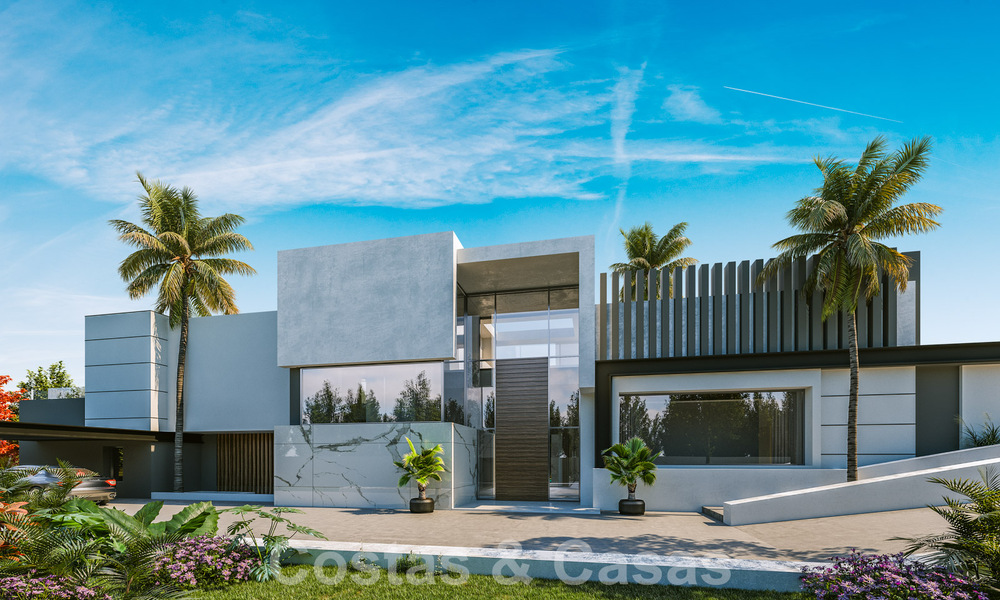 2 Majestueuze designervilla’s met geavanceerde architectuur te koop met panoramisch zeezicht in Marbella - Benahavis 57965