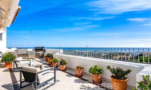 Penthouse te koop met panoramisch zeezicht in de heuvels van Marbella - Benahavis 67399