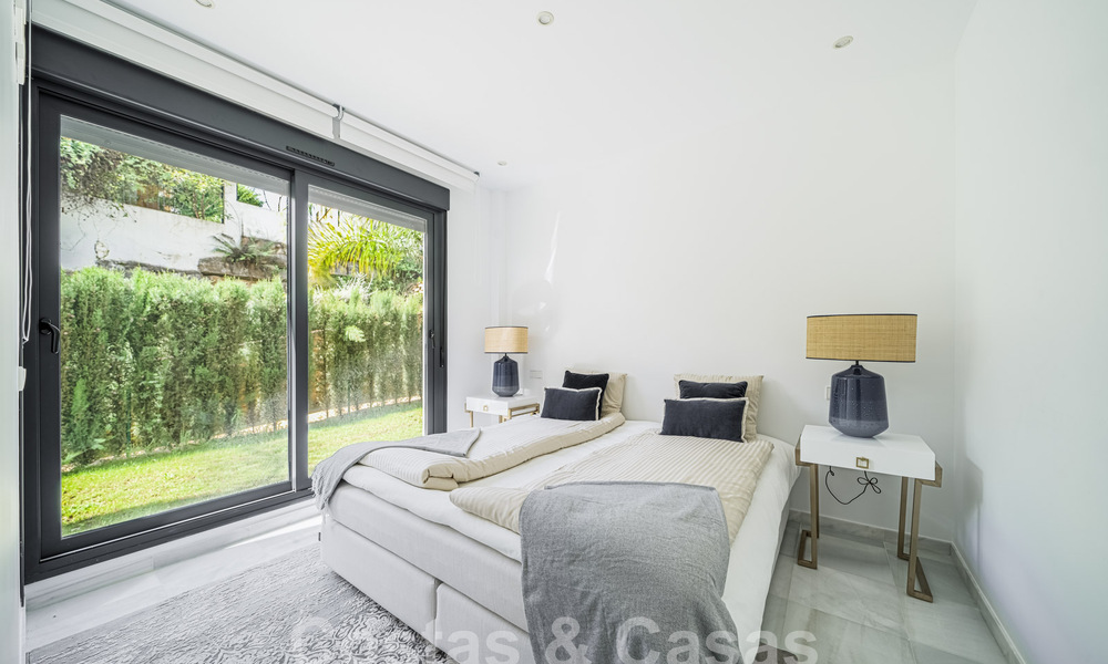 Modern tuinappartement te koop met 3 slaapkamers in een gated complex op de Golden Mile van Marbella 58566