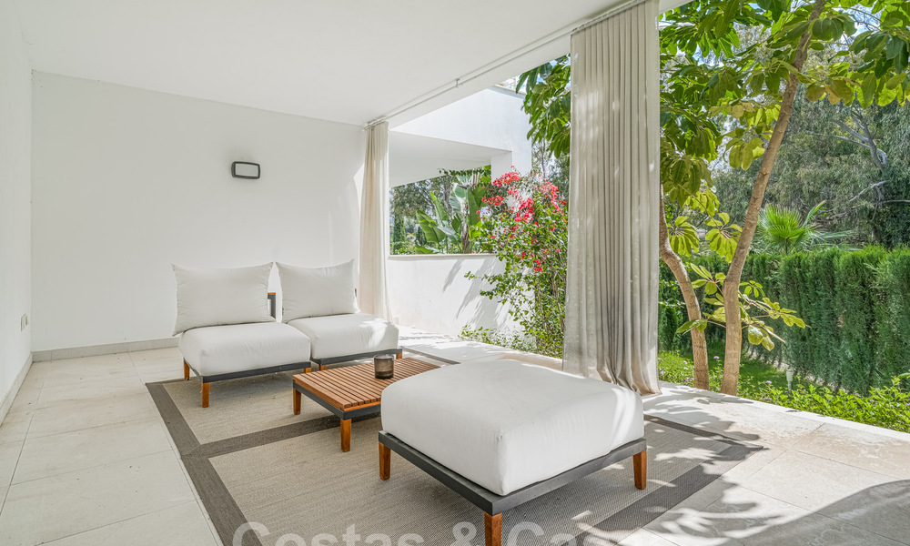 Modern tuinappartement te koop met 3 slaapkamers in een gated complex op de Golden Mile van Marbella 58571