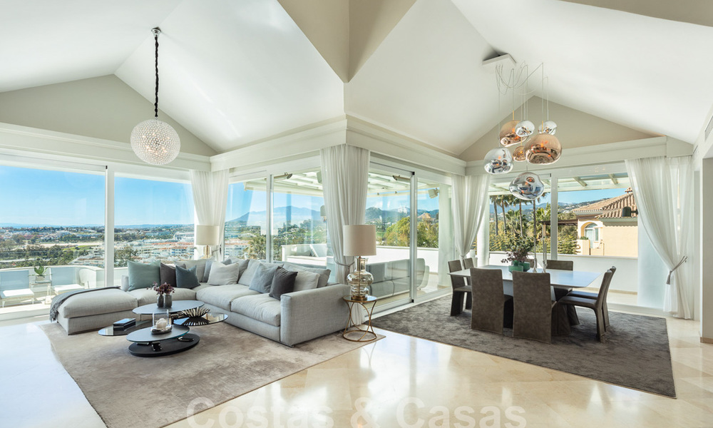 Mediterrane luxevilla met panoramisch zeezicht te koop in Nueva Andalucia’s golfvallei in Marbella 59130