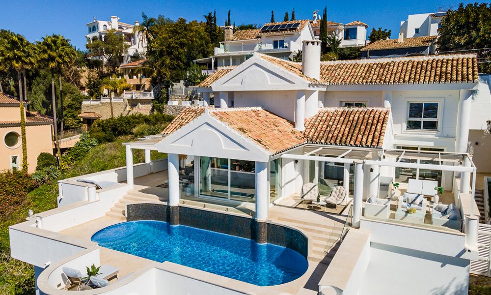 Mediterrane luxevilla met panoramisch zeezicht te koop in Nueva Andalucia’s golfvallei in Marbella 59139